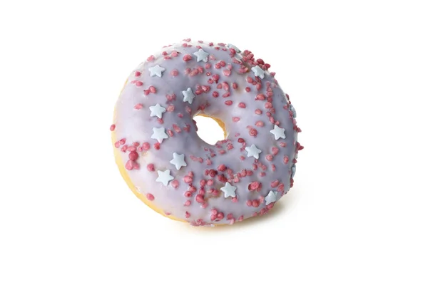 Sabroso Donut Aislado Sobre Fondo Blanco — Foto de Stock