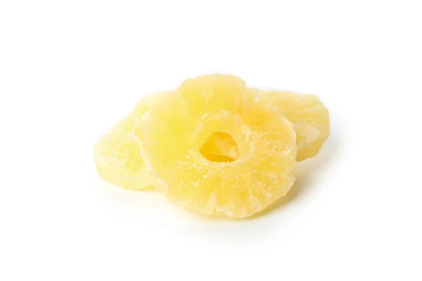 Ananas Essiccato Isolato Fondo Bianco — Foto Stock