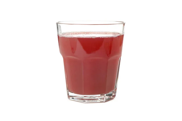 Glass Strawberry Juice Isolated White Background — Stock Photo, Image