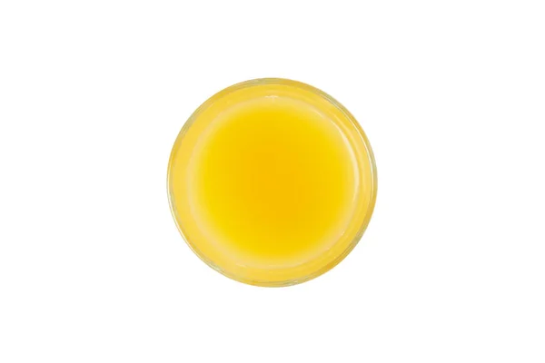 Glas Sinaasappelsap Geïsoleerd Witte Achtergrond — Stockfoto