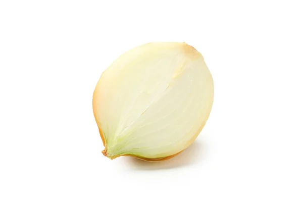 Half Raw Onion Isolated White Background — Stock Photo, Image