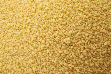 Tüm arka planda ham kuskus, kapat