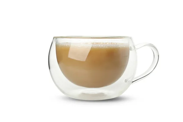 Šálek Kávy Izolované Bílém Pozadí — Stock fotografie