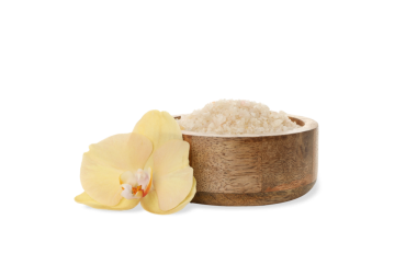 Orkide banyosu tuzu rahatlatıcı spa süprizi için, beyaz, PNG