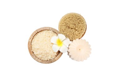 Yeni yıl için doğal elementlerle düzenlenmiş spa öğeleri, beyaz, PNG