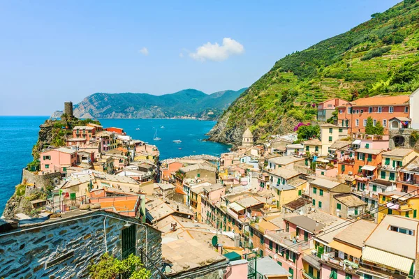 Malebný Pohled Vernazza Cinque Terre Itálie — Stock fotografie