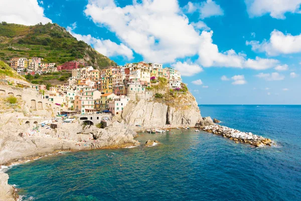 Malowniczy Widok Vernazza Cinque Terre Włochy — Zdjęcie stockowe