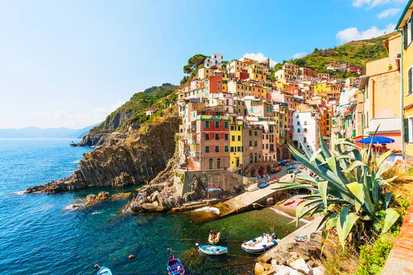 Vista Panorâmica Vernazza Cinque Terre Itália — Fotografia de Stock