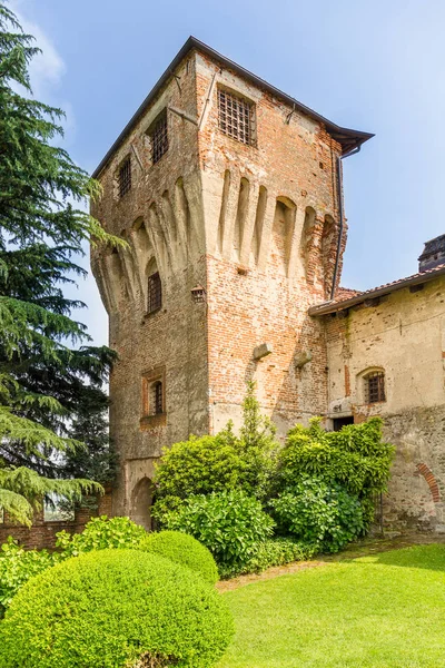Svatební Obřad Venkovní Zámku Moncrivello Nachází Turíně Piemont Itálie — Stock fotografie