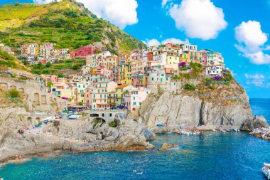 Vernazza, Cinque Terre, İtalya'nın doğal görünümü