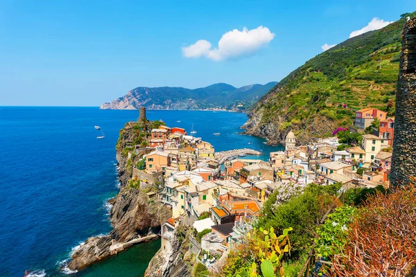 Γραφική Θέα Της Vernazza Cinque Terre Ιταλία — Φωτογραφία Αρχείου