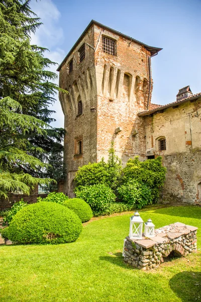 Turín Itálie Květen 2018 Moncrivello Zámek Nacházející Turíně Piemont Itálie — Stock fotografie