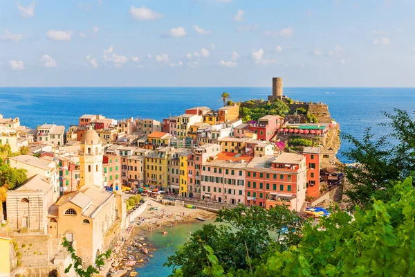 Malebný Pohled Vernazza Cinque Terre Itálie — Stock fotografie