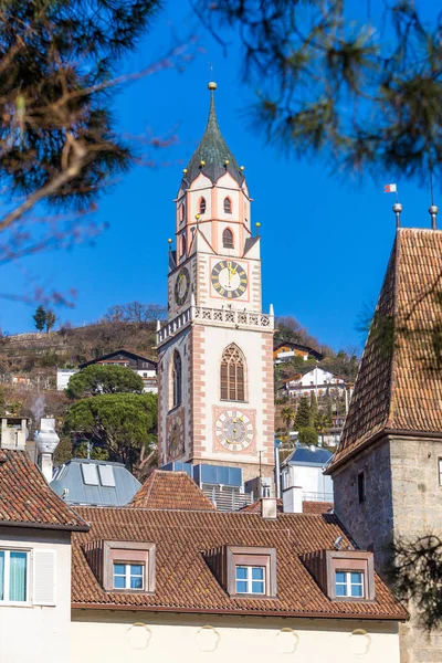 Merano Diciembre 2016 Mercado Tradicional Navidad Centro Merano Italia — Foto de Stock