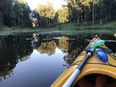 Litvanya Trakai adada Kayak. 