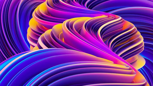 Fondo con representación 3D de ondas líquidas abstractas en movimiento — Foto de Stock