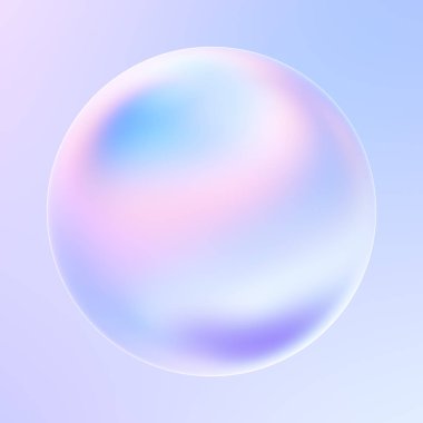 Soyut modern holografik sıvı şekli 3d tasarım elemanı veya afiş ve posterler