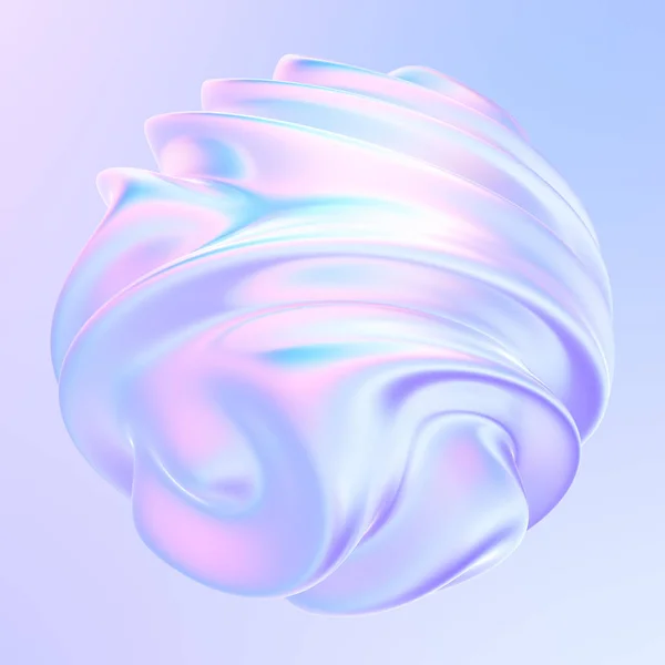 흐르는 액체 모양과 추상 현대 그래픽 3D 요소 — 스톡 사진