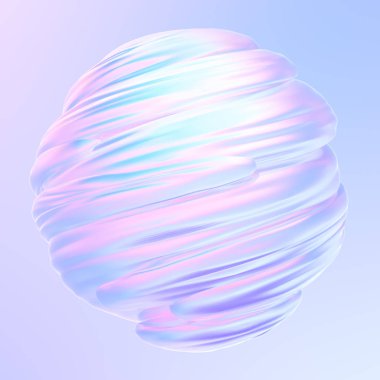 Sıvı bükümlü holografik 3d şekil doku nesnesi