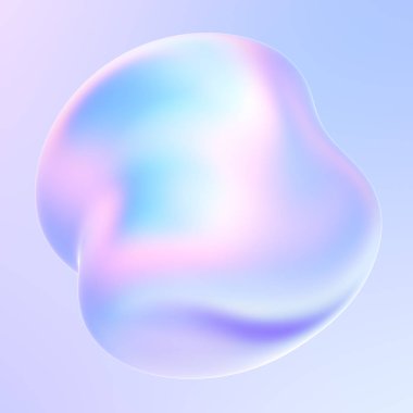 Afiş ve posterler için sıvı tasarım elemanı holografik sıvı 3d şekil