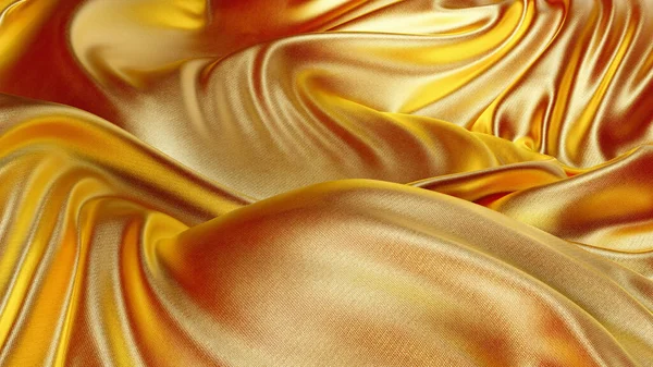 Абстрактный фон из золотой ткани — стоковое фото