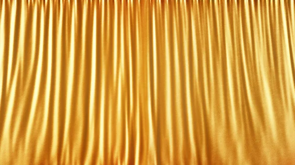 Arany színpad szatén függöny elvont háttér — Stock Fotó