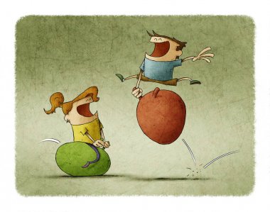 zıplayan topa atlayan mutlu çocuk kız