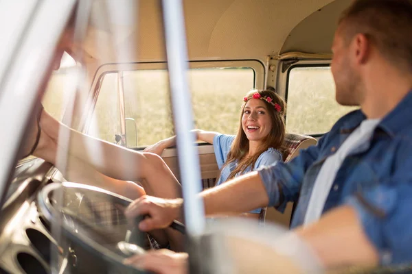 Young Couple Out Road Trip — Stock Photo, Image