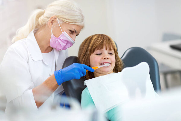 Child at the dentist
