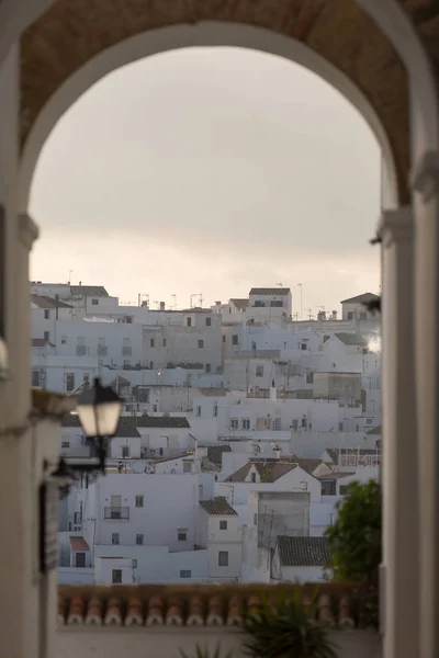 Vejer Frontera Spain White Buildings Town Stock Picture