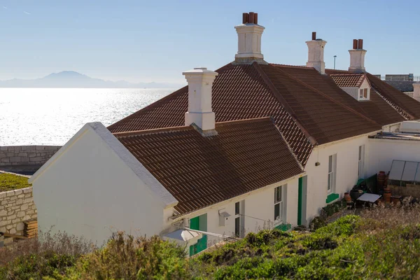 Rumah Rumah Tua Europa Point Selat Gibraltar — Stok Foto