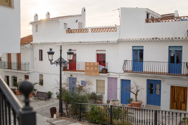 Frigiliana Pueblo Blanco Weiße Stadt Provinz Malaga Andalusien Spanien — Stockfoto