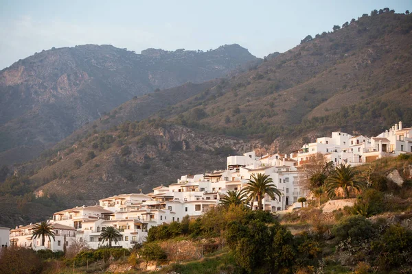 Frigiliana Pueblo Blanco Weiße Stadt Provinz Malaga Andalusien Spanien — Stockfoto