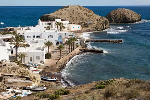 Kleines Fischerdorf Isleta Del Moro Naturpark Cabo Gata Spanien — Stockfoto