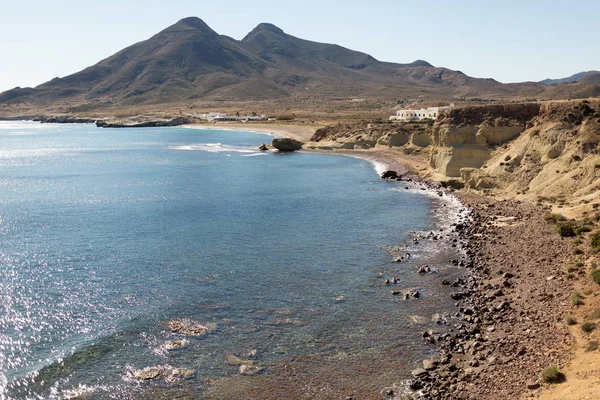 Isleta Del Moro Plajı Cabo Gata Doğal Parkı Spanya — Stok fotoğraf