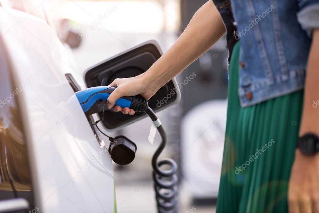 Charging of an electric car