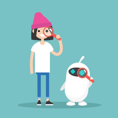 Arama kavramsal çizimi. M-seyir karakterler