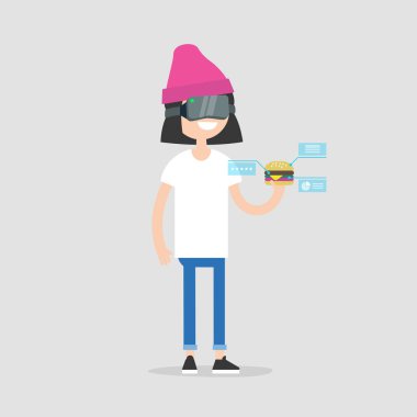 Sanal gerçeklik kulaklık. Yeni teknolojiler. Genç millen gelişmiş