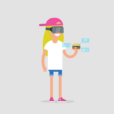 Sanal gerçeklik kulaklık. Yeni teknolojiler. Genç millen gelişmiş