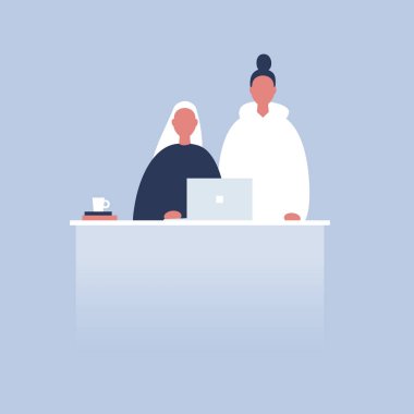 Millennials işte. Takım çalışması. Ofis rutin hayatı. İş arkadaşları d