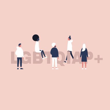 Lgbtqiap+ işareti. Lgbtq topluluğu. Homoseksüel ilişkiler. Moder