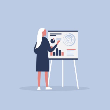 Veri analizi. Optimizasyonu. Rese sunan genç karakter