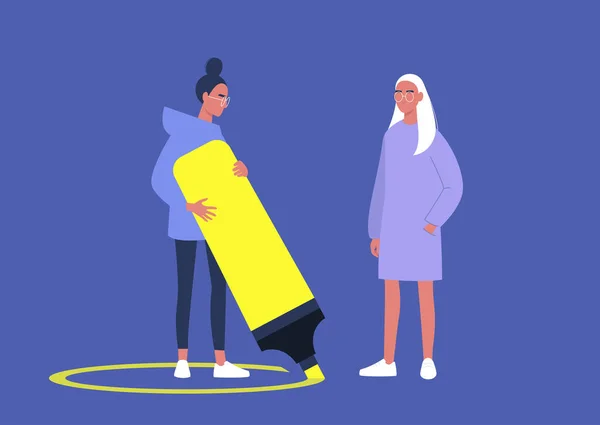 Bir karakter etrafına bir çizgi çekiyor neon sarısı fosforlu kalemle, bir virüs yayılıyor önleme, kişisel sınırlar.