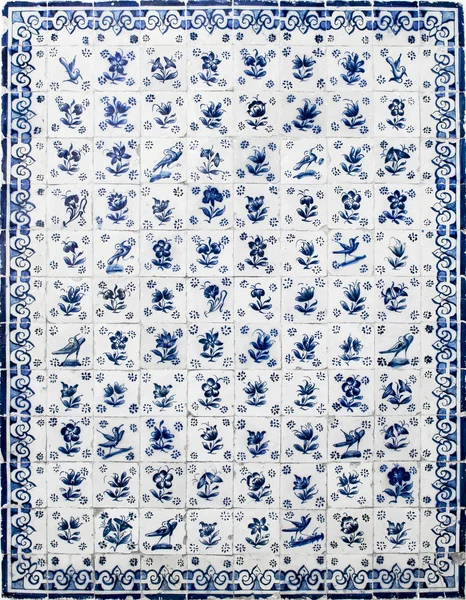 Azulejos portoghesi trovati nella città di Obidos — Foto Stock