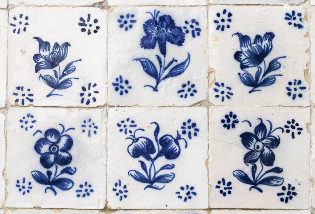 Portuguese azulejos found in the city of Obidos