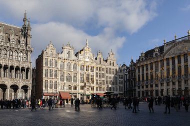 Brussels, Belçika - 4 Şubat 2018: Grand Place Meydanı
