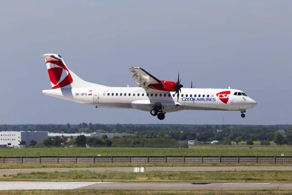 Borispol Ucraina Maggio 2018 Gfo Czech Airlines Atr Aerei Atterrano — Foto Stock