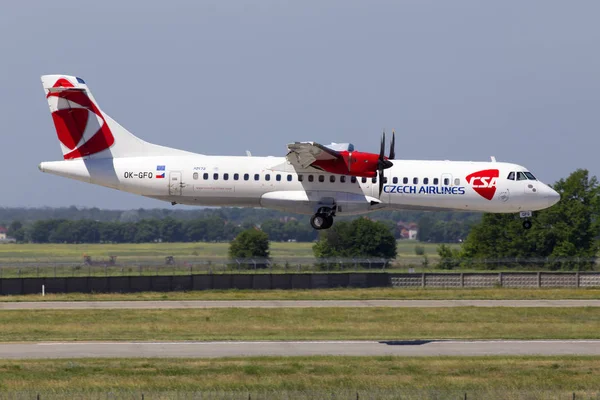 Borispol Ukraine May 2018 Gfo Czech Airlines Atr Aircraft Landing — Stock Photo, Image