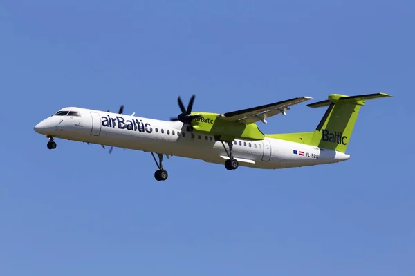 Borispol Ukraina Maja 2018 Bbu Air Baltic Havilland Kanada Dhc — Zdjęcie stockowe