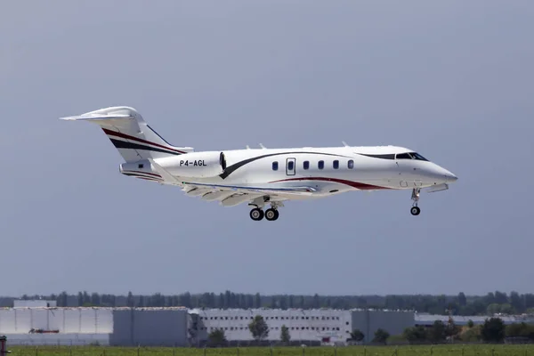 Borispol Ucrânia Maio 2018 Agl Bombardier Challenger 350 100 1A10 — Fotografia de Stock